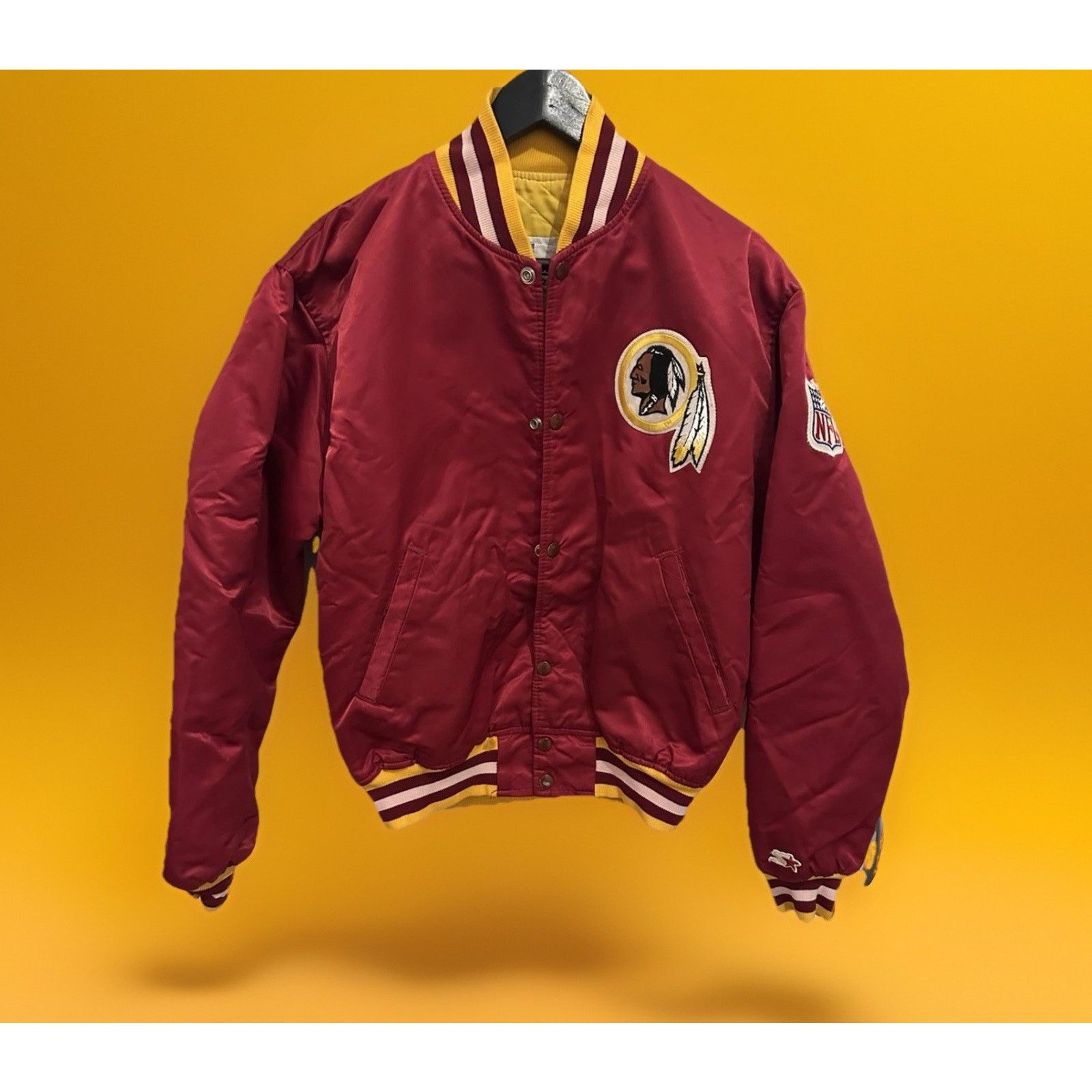 Starter Starter Jacke Washington Redskins Size M NFL Vintage JACKET Size US M / EU 48-50 / 2 - 1 Thumbnail