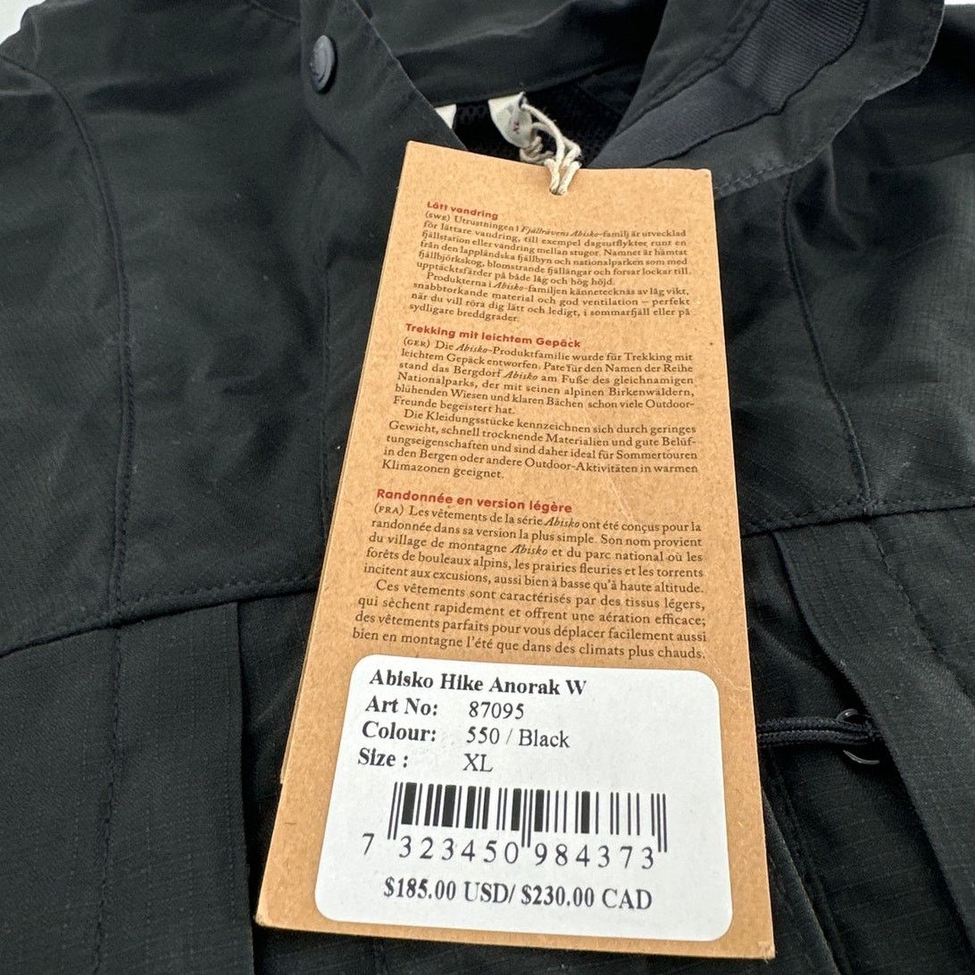 Fjallraven Fjallraven Women's Black Abisko Hike Anorak Jacket Size XL Size XL / US 12-14 / IT 48-50 - 9 Thumbnail