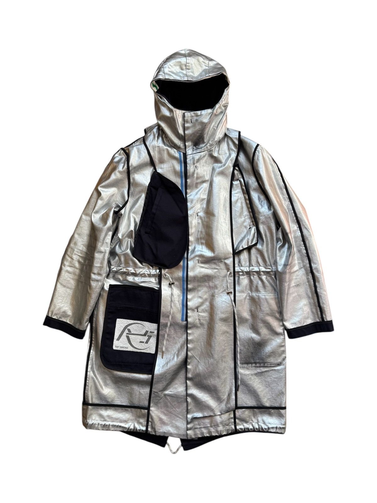 Raf Simons F/W16 Astronaut Silver Reversible Peacoat Jacket Size US M / EU 48-50 / 2 - 2 Thumbnail