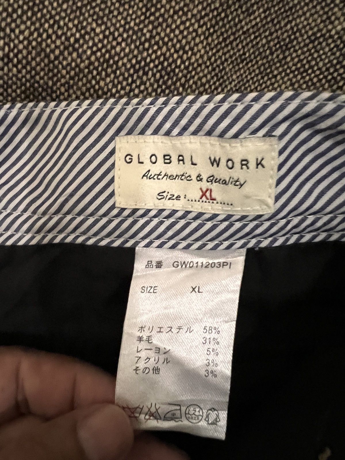 Global Work Japanese Brand Global Work Cargo Wool Pant Size US 35 - 7 Thumbnail