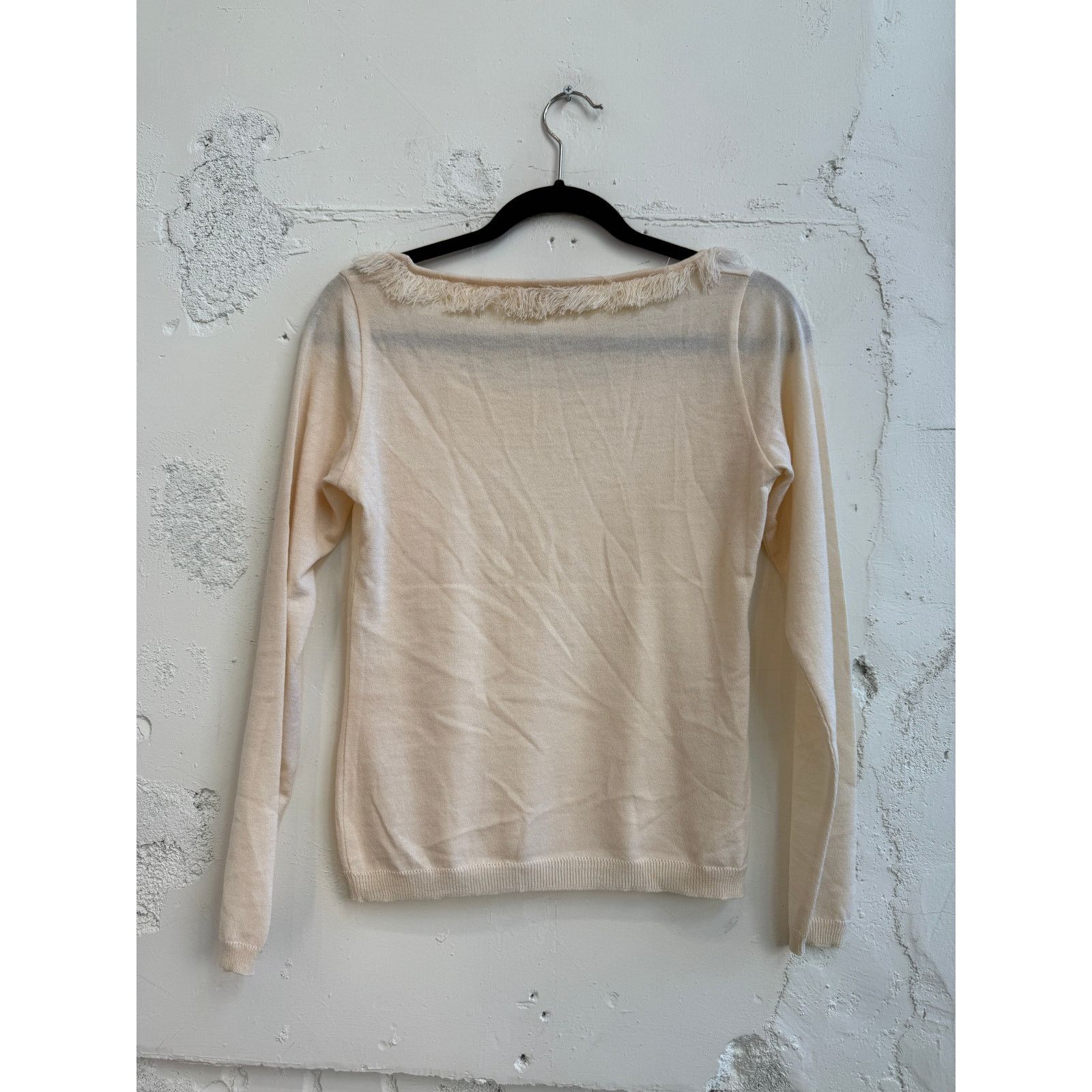 Versace Vintage Gianni Versace Couture Wool Long Sleeve Top Size M / US 6-8 / IT 42-44 - 2 Thumbnail