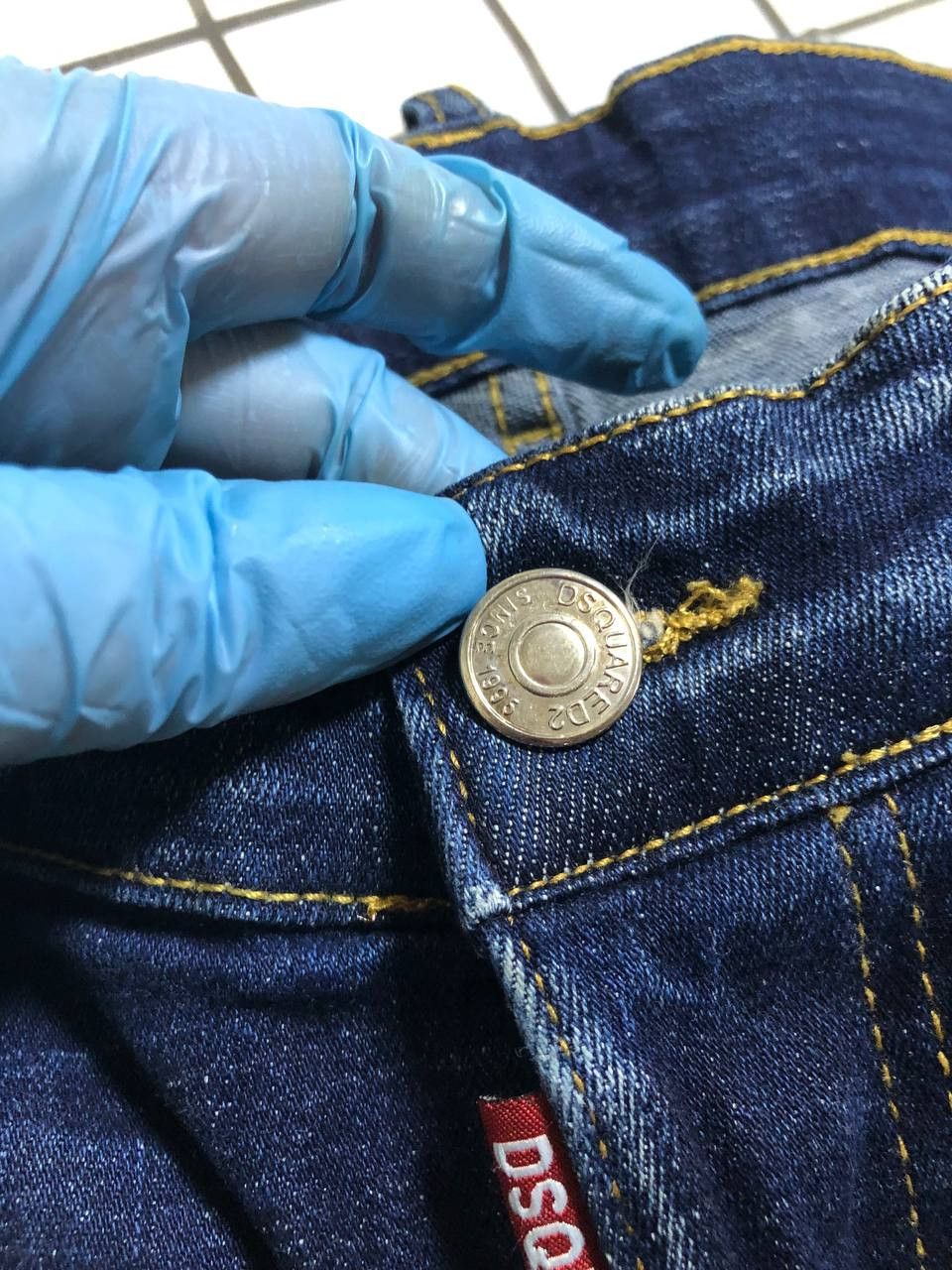 Dsquared2 Dsquared2 Vintage Floral Fish Pockets Distressed Denim Jeans Size US 32 / EU 48 - 15 Thumbnail
