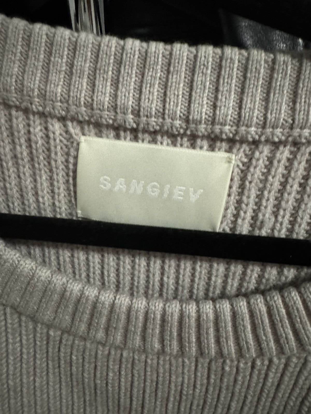 Sangiev Sangiev Fog Cropped Knit Sweater Size US M / EU 48-50 / 2 - 2 Thumbnail