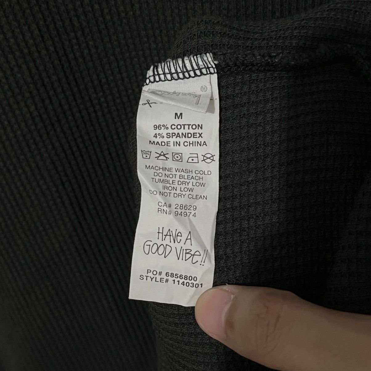Stussy Stussy Stock logo thermal longsleeve shirt Size US M / EU 48-50 / 2 - 7 Thumbnail
