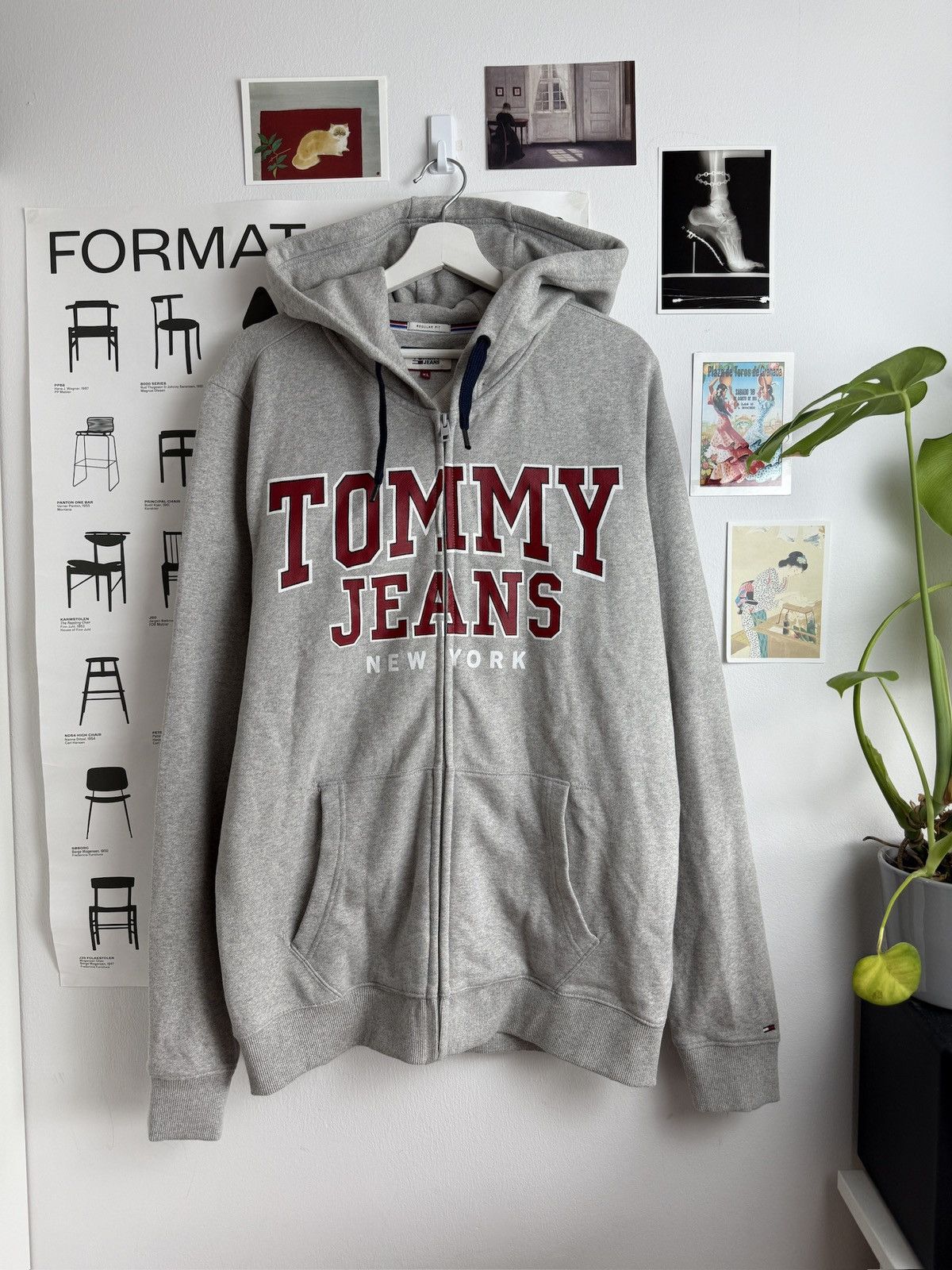 Designer × Tommy Jeans Tommy Jeans big logo baggy zip hoodie XL designer luxury y2k Size US XL / EU 56 / 4 - 1 Thumbnail