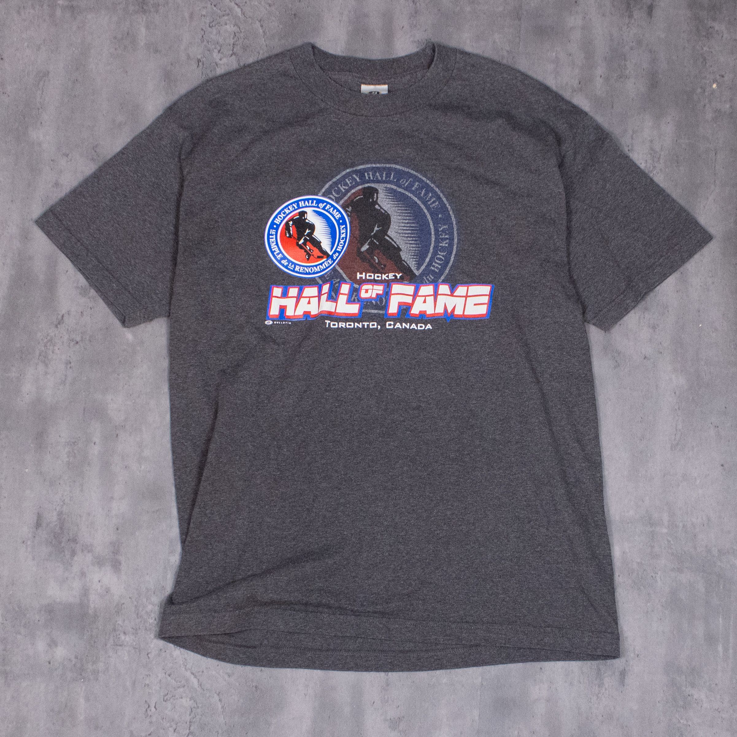 Hall Of Fame × Vintage Hockey Hall OF Fame Tronoto Grey Double Stitch T-Shirt Size US M / EU 48-50 / 2 - 3 Thumbnail