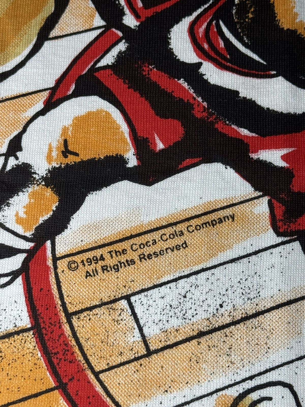 Coca Cola Vintage 90s Coca Cola Coke Basketball AOP RARE Med T Shirt Size US M / EU 48-50 / 2 - 2 Thumbnail