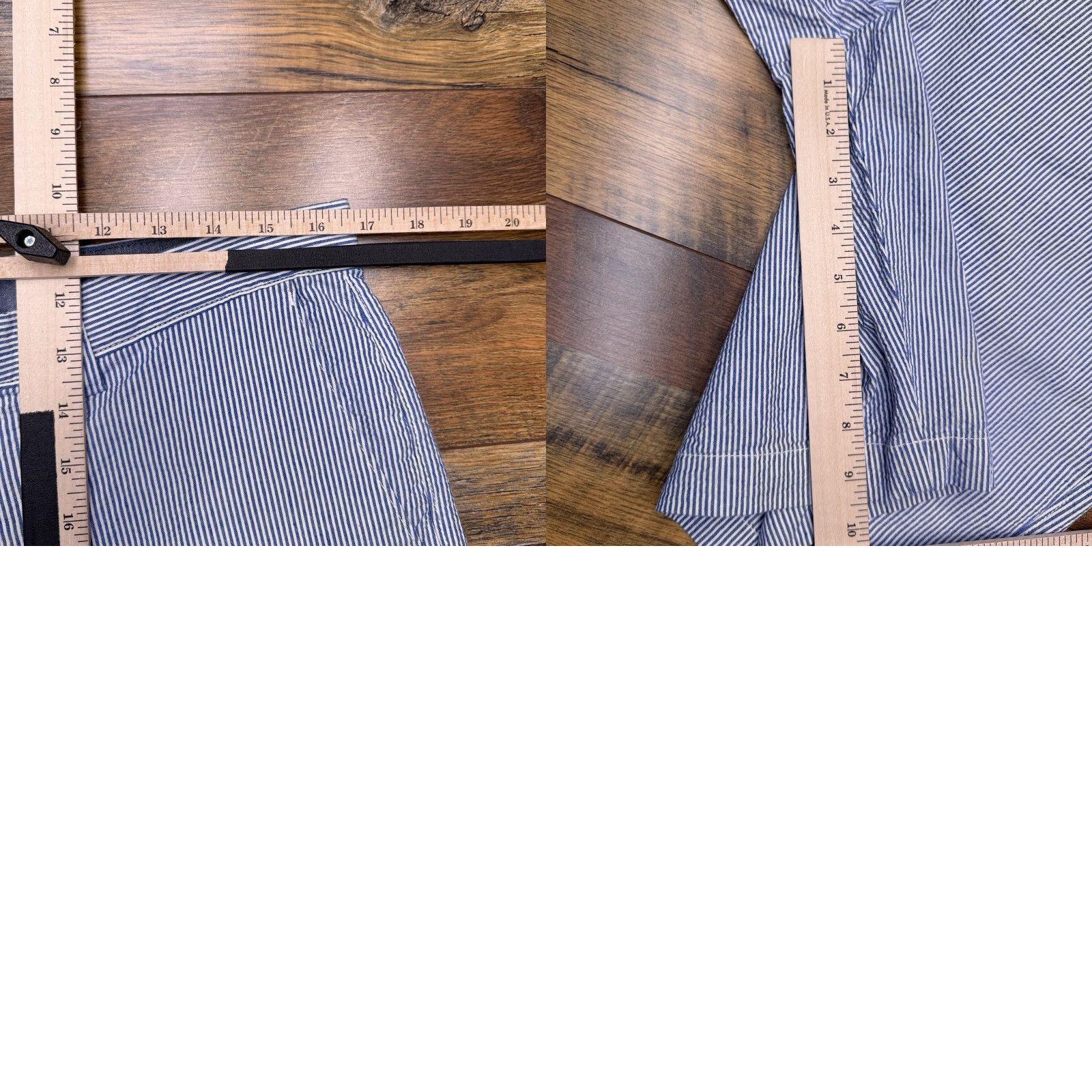 Banana Republic Banana Republic Aiden Shorts Mens 33 Chino Casual Mid Rise Stretch Blue 33 Regular Mens Shorts Size US 33 - 8 Thumbnail