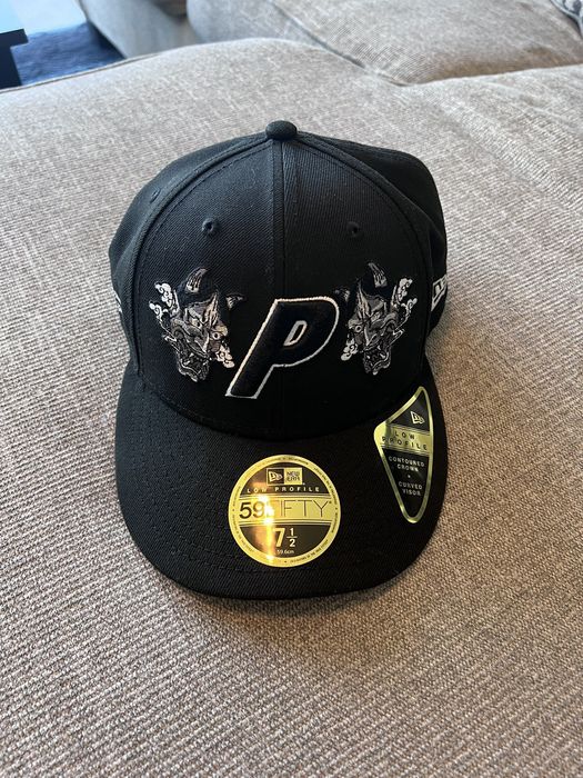 Palace Palace Masks New Era Low Profile Fitted Hat Black 7-1/2