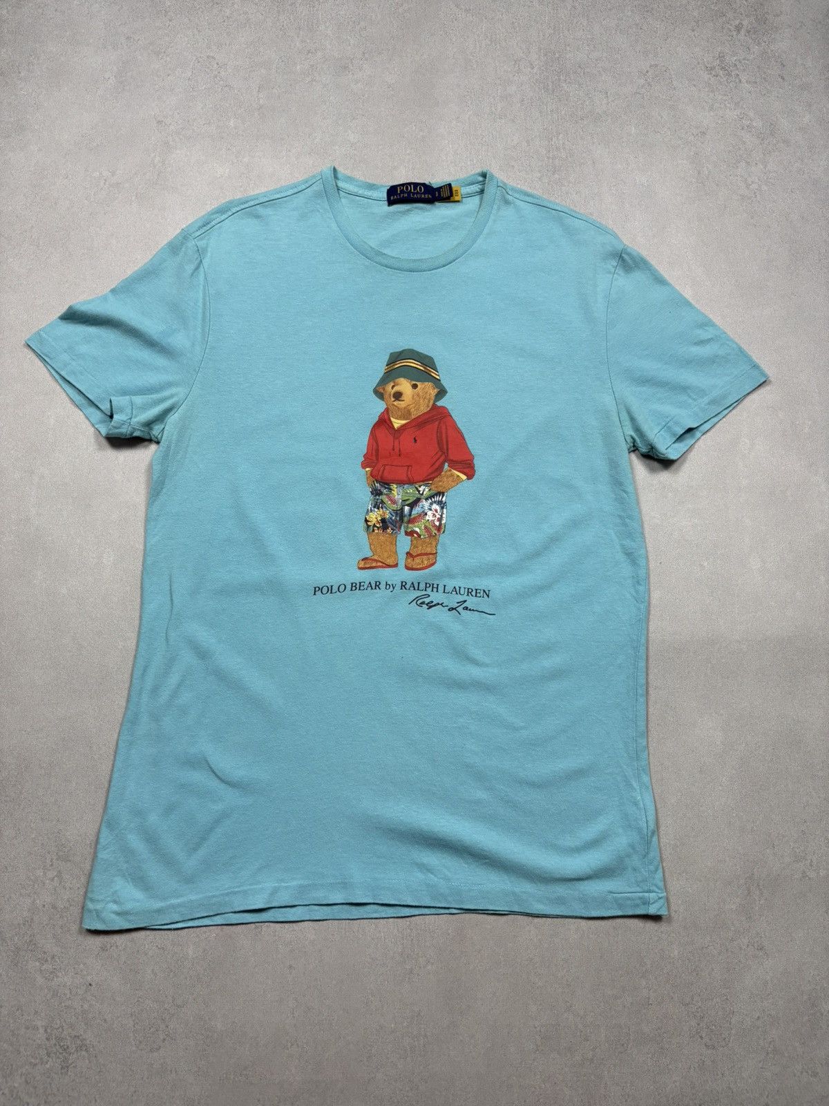 Polo Ralph Lauren Polo Ralph Lauren Beach Bear Graphic Tee Blue Size S Classic Size US S / EU 44-46 / 1 - 1 Thumbnail