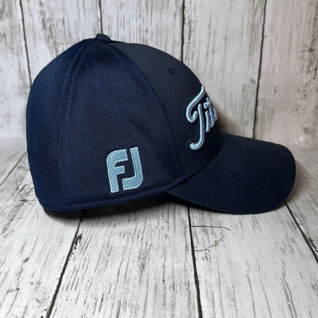 Titleist Titleist Golf Hat - Blue Embroidered - Tour Performance - Pro V1 - Fitted - One Size - Gray Multicolor - Snapback - Unisex Adults Size ONE SIZE - 4 Thumbnail