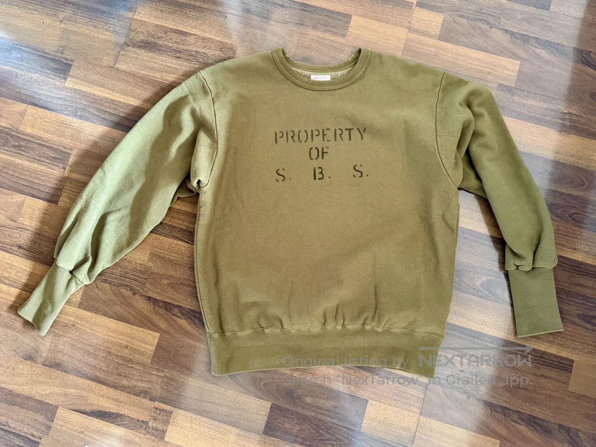 Gypsy GYPSY SONS 80s US Retro Khaki Green Sweatshirt. Size US XS / EU 42 / 0 - 1 Thumbnail