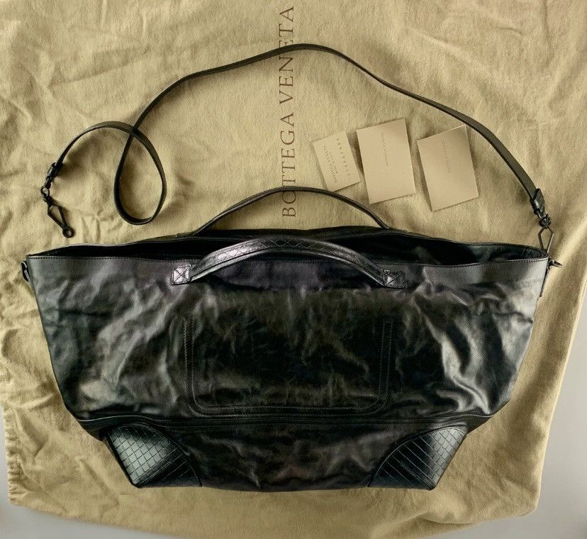 Bottega Veneta BV 🇮🇹 x Tomas Maier black calf panel stitch holdall bag NEW Size ONE SIZE - 1 Thumbnail