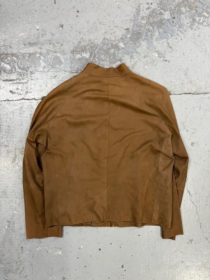 Emporio Armani SS2006 Emporio Armani Pure Brown Leather Jacket Size US S / EU 44-46 / 1 - 6 Thumbnail