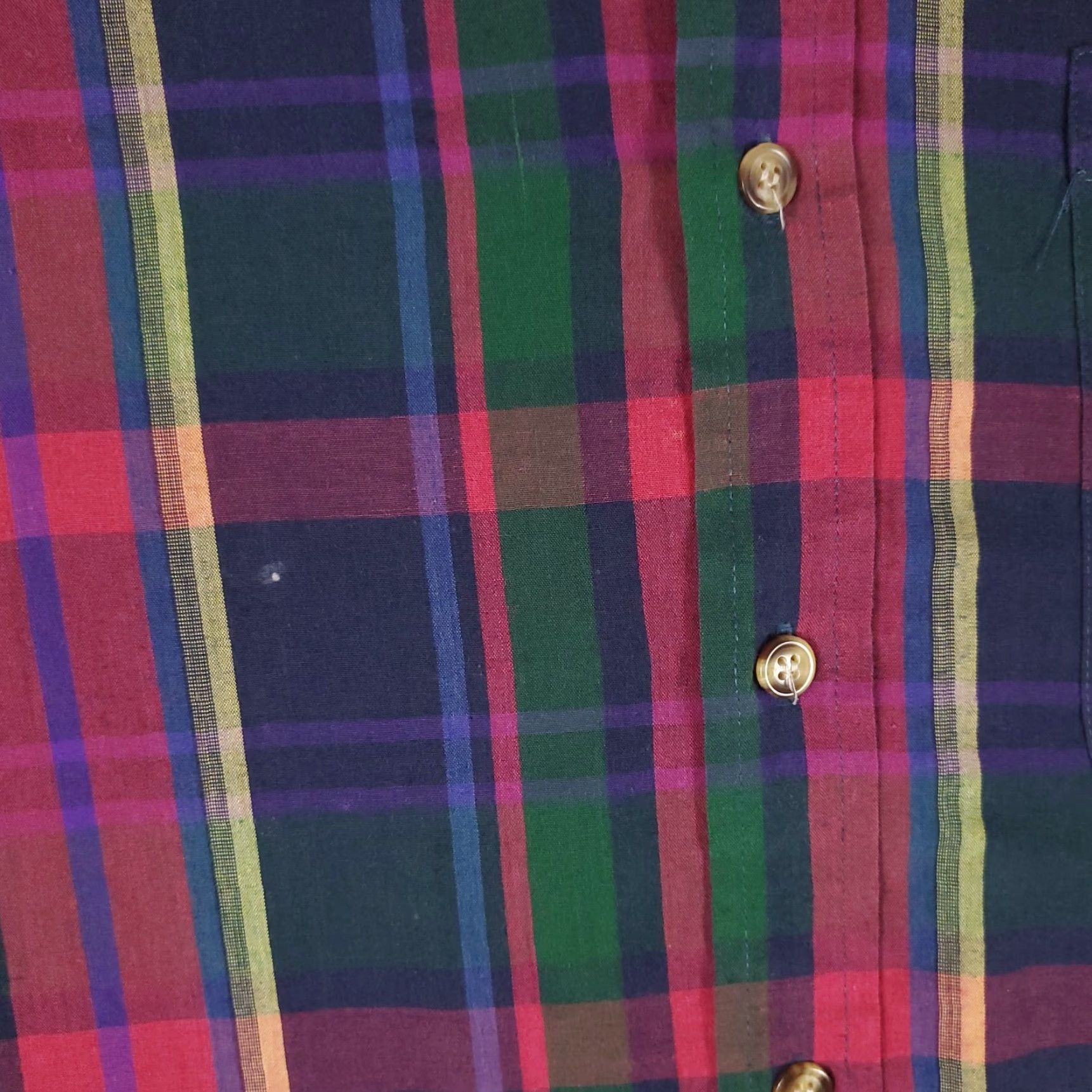 McGregor McGregor Shirt Mens M Red Plaid Vintage Button-Up Long Sleeve Collar-Down, Button, Logo, Cotton Blend, Classic American Style, Mens Size US M / EU 48-50 / 2 - 3 Thumbnail