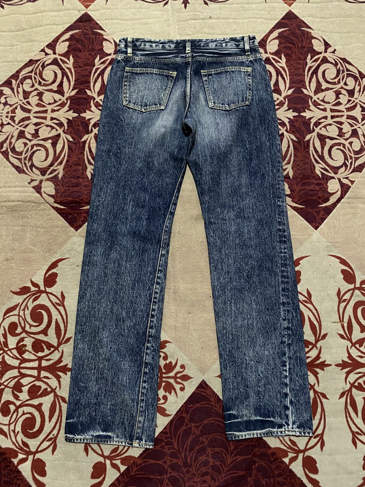 Japanese Brand Jhon Bull Flare Washed Denim Pants Size US 30 / EU 46 - 10 Thumbnail