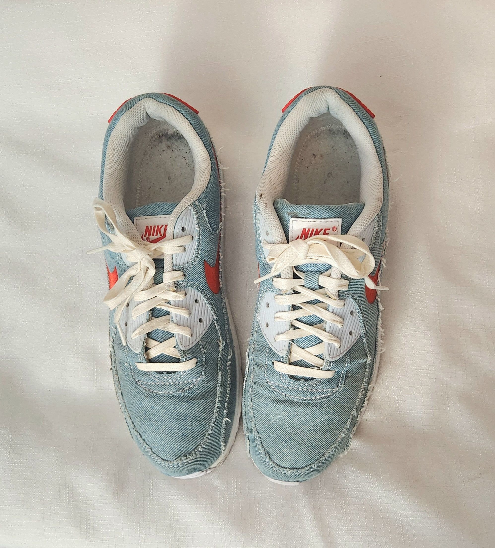Nike Nike Air Max 90 'Denim Light Wash' Habanero 12 DV2120-900 Size US 12 / EU 45 - 10 Thumbnail