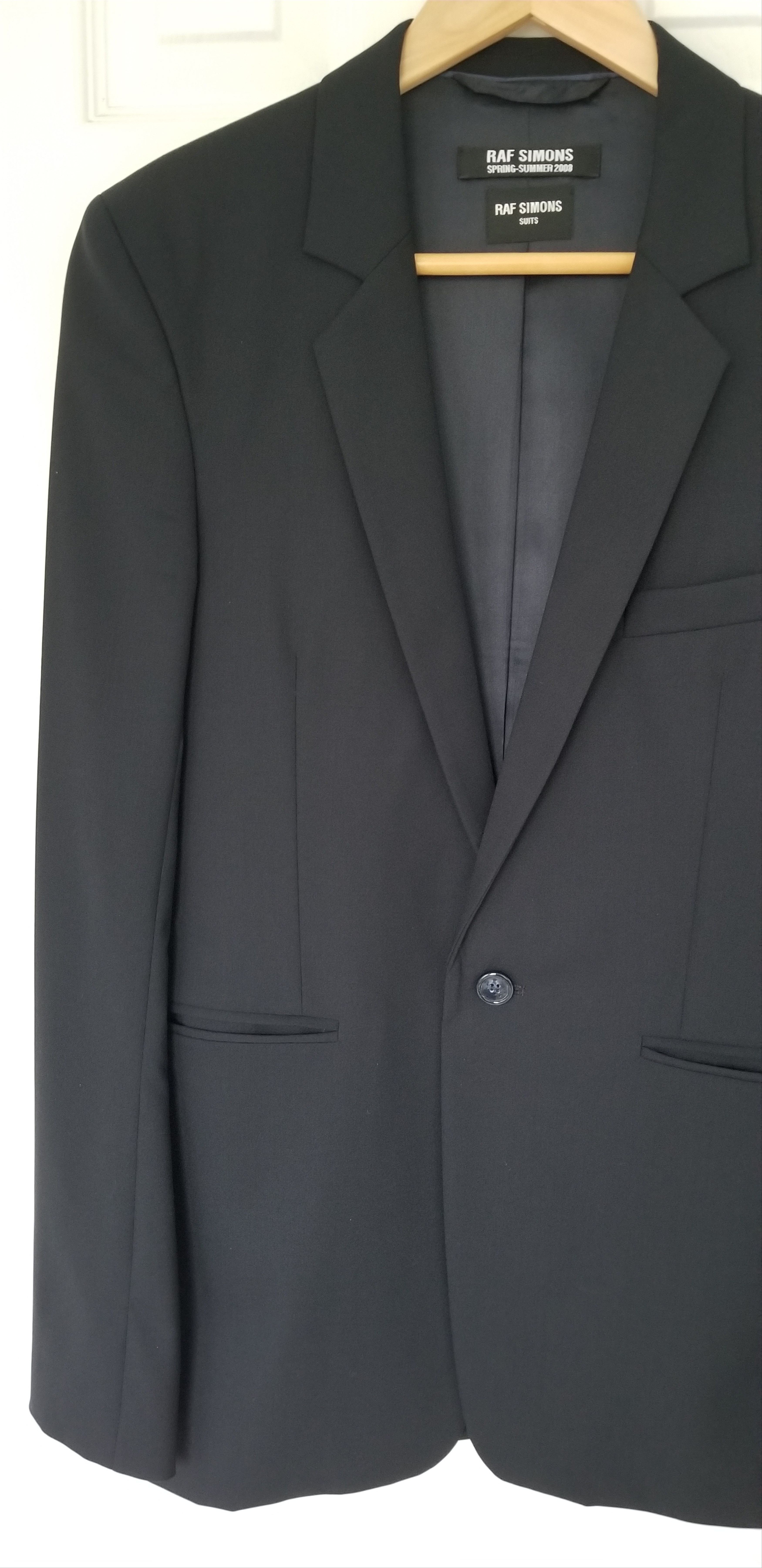 Raf Simons Raf Simons Suit Midnight Navy Blue Wool 1 Button Suit XS 44 Size 34R - 8 Thumbnail