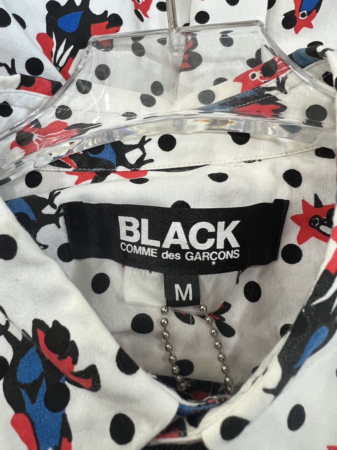 Comme des Garcons Comme des Garçons Black Chicken Printed Dot Shirt Size US M / EU 48-50 / 2 - 6 Thumbnail