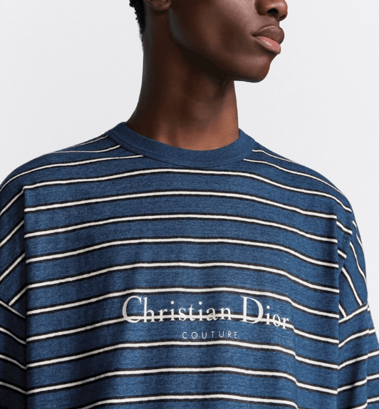 Dior o1w1db10525 493J67 Couture Oversized T-Shirt in Blue Size US L / EU 52-54 / 3 - 6 Thumbnail