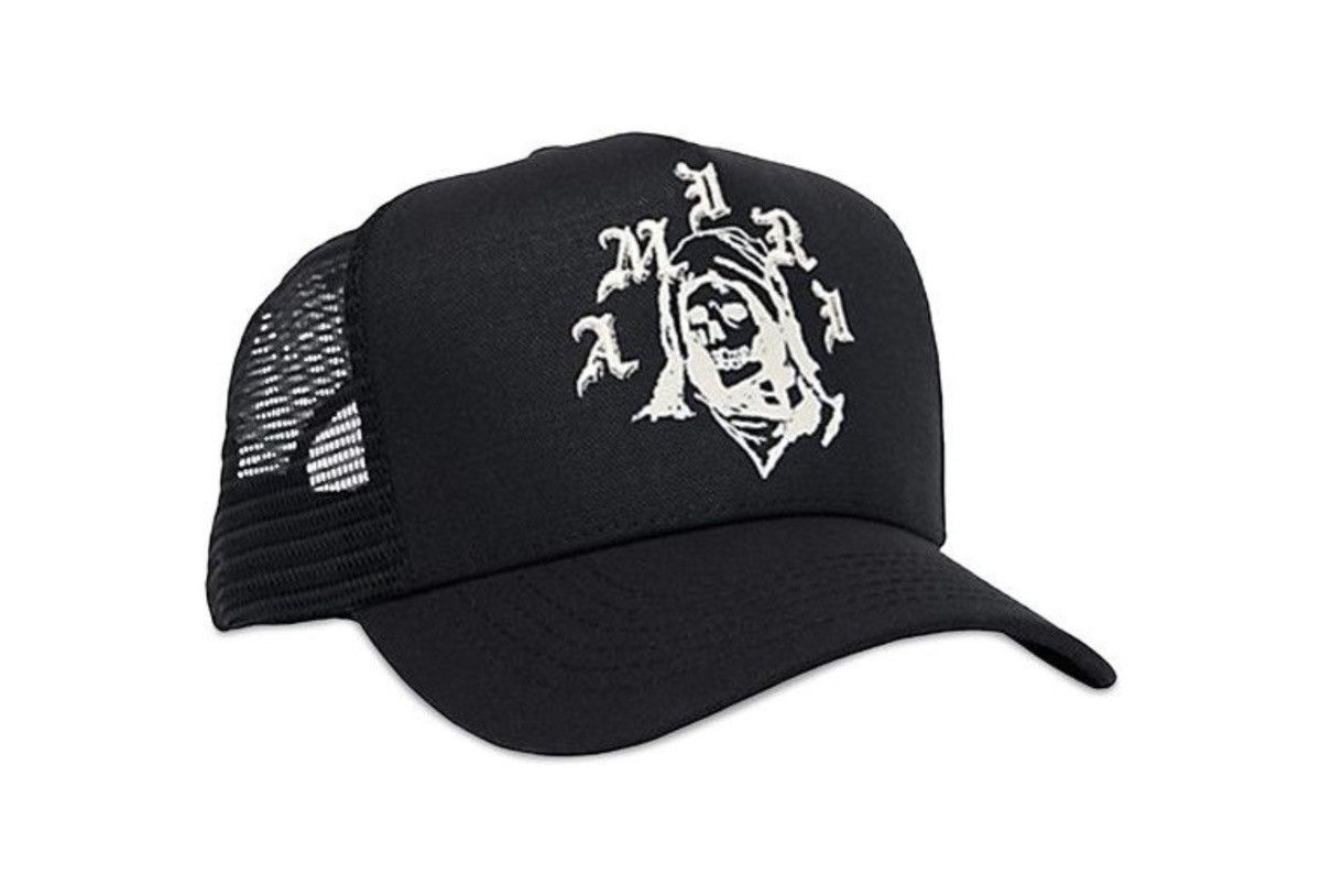 Amiri Mike amiri reaper logo hat black cap designer blk mesh Size ONE SIZE - 1 Thumbnail