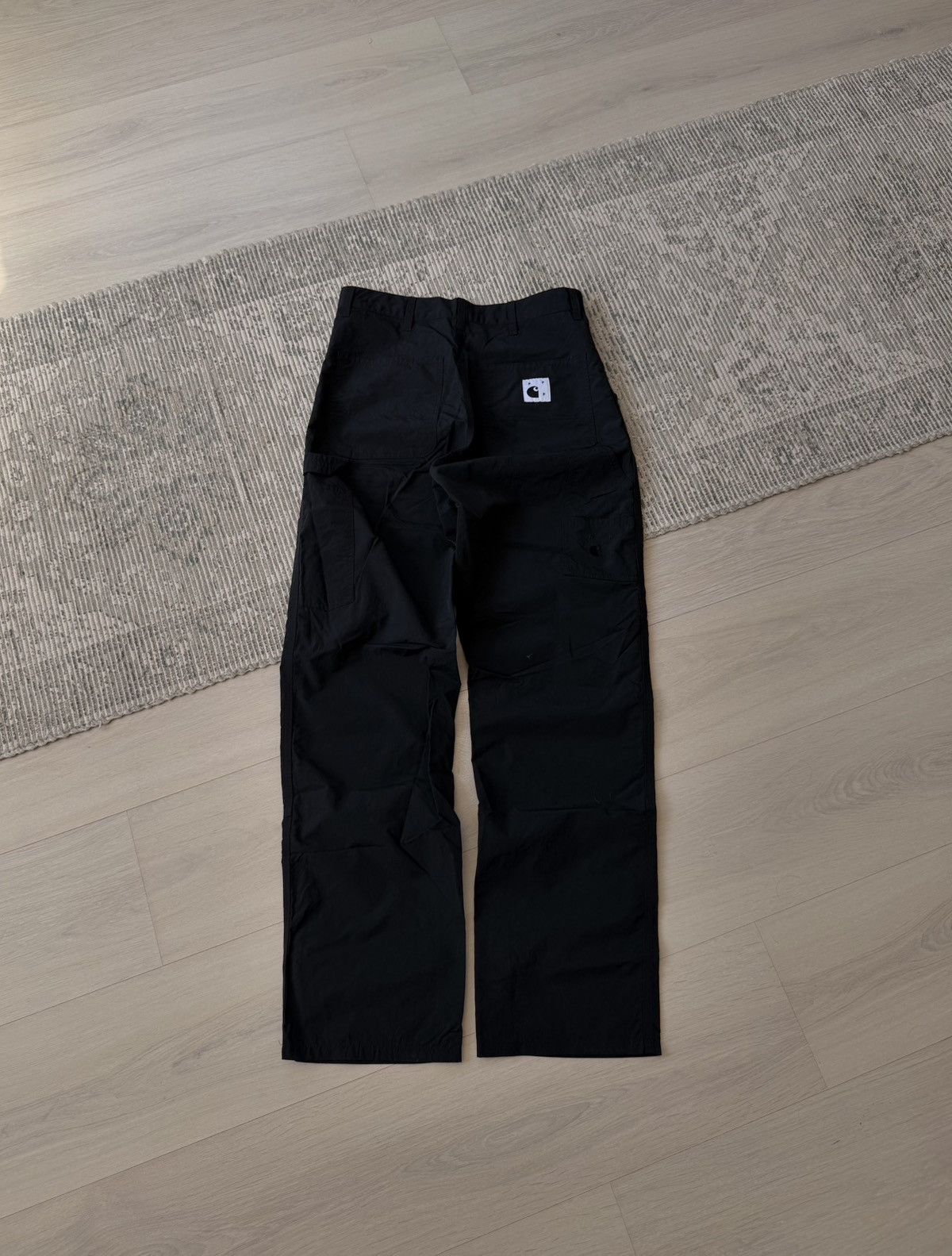 Carhartt Wip × Pop Trading Company Carhartt X Pop Trading Black Nylon Double Knee Work Pants Size US 28 / EU 44 - 1 Thumbnail
