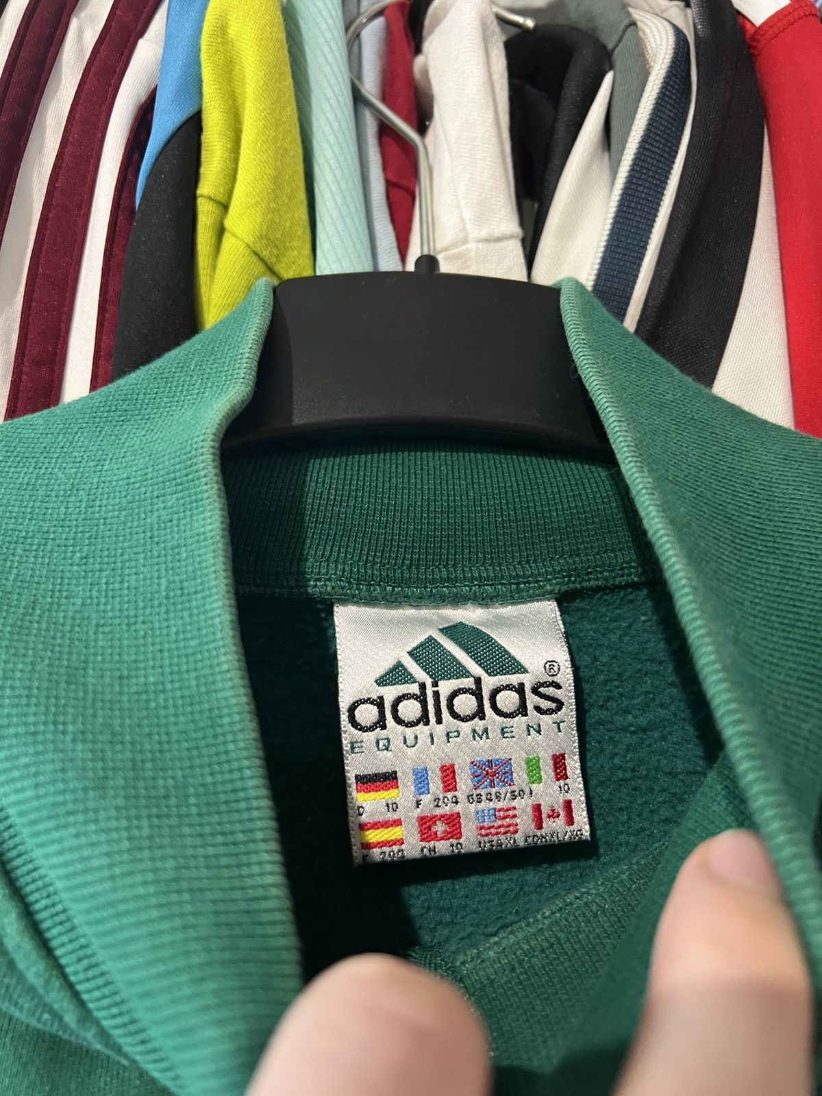 Adidas 90S VINTAGE ADIDAS EQUIPMENT 1/4 ZIP QUATER SWEATSHIRT SZ XL Size US XL / EU 56 / 4 - 8 Thumbnail