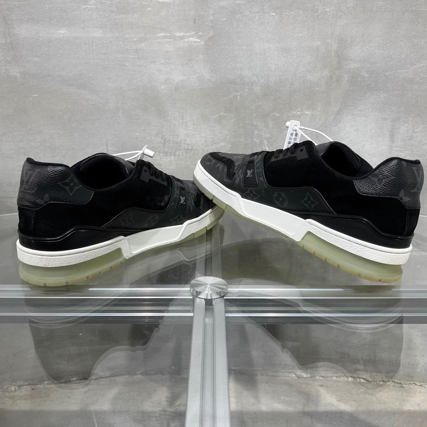 Louis Vuitton LV Trainer Black Monogram UK9.5/43.5 Size US 10.5 / EU 43-44 - 5 Thumbnail