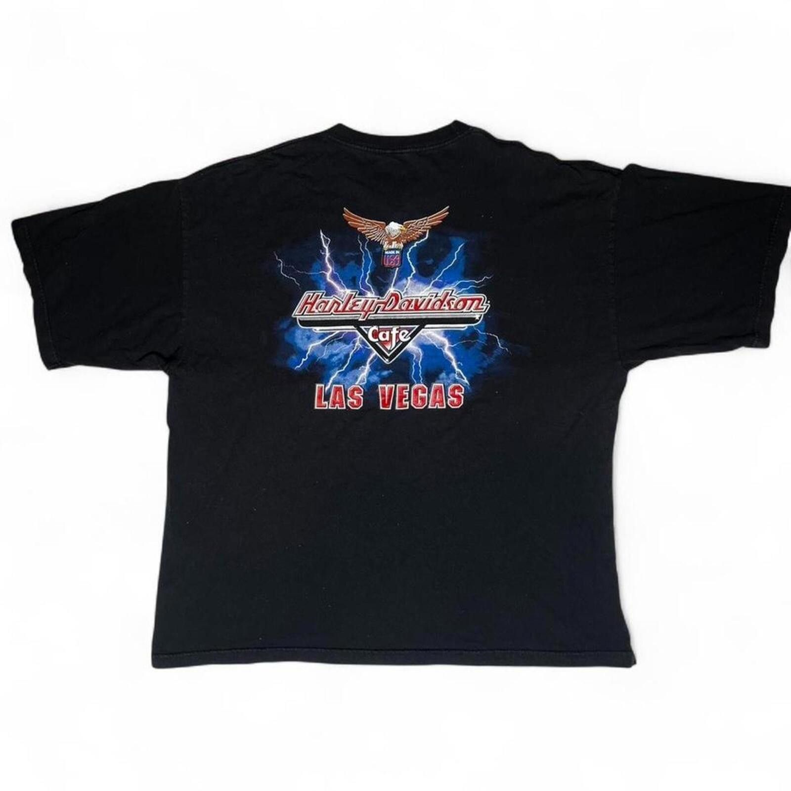 Harley Davidson Vintage Harley-Davidson Cafe Las Vegas Graphic T-Shirt 3XL Size US L / EU 52-54 / 3 - 5 Thumbnail