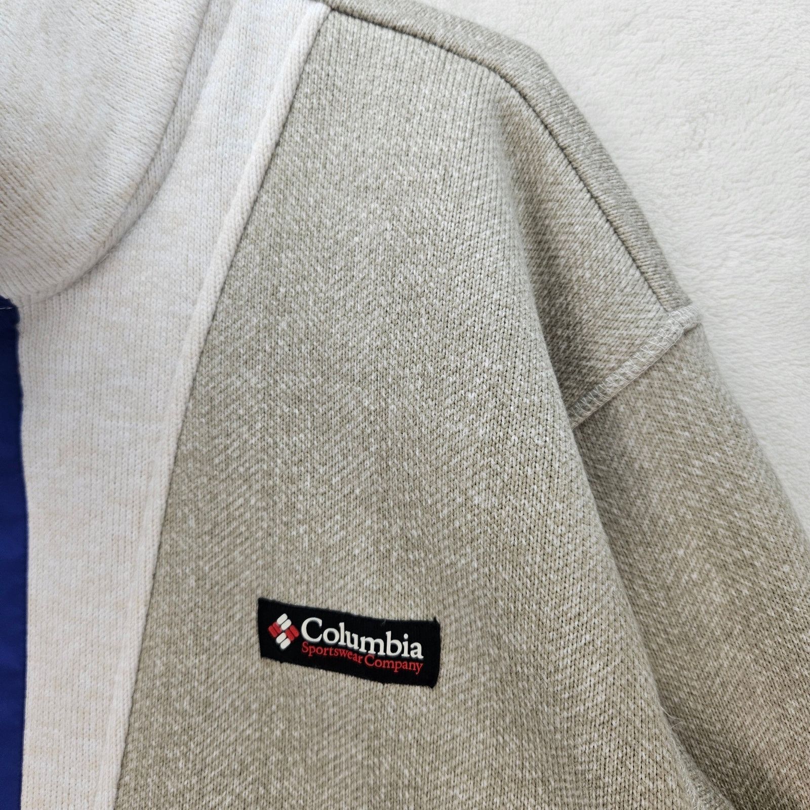 Columbia COLUMBIA MEN'S MEDIUM OG STYLE ZIP UP FLEECE JACKET GREY BEI Size US M / EU 48-50 / 2 - 3 Thumbnail
