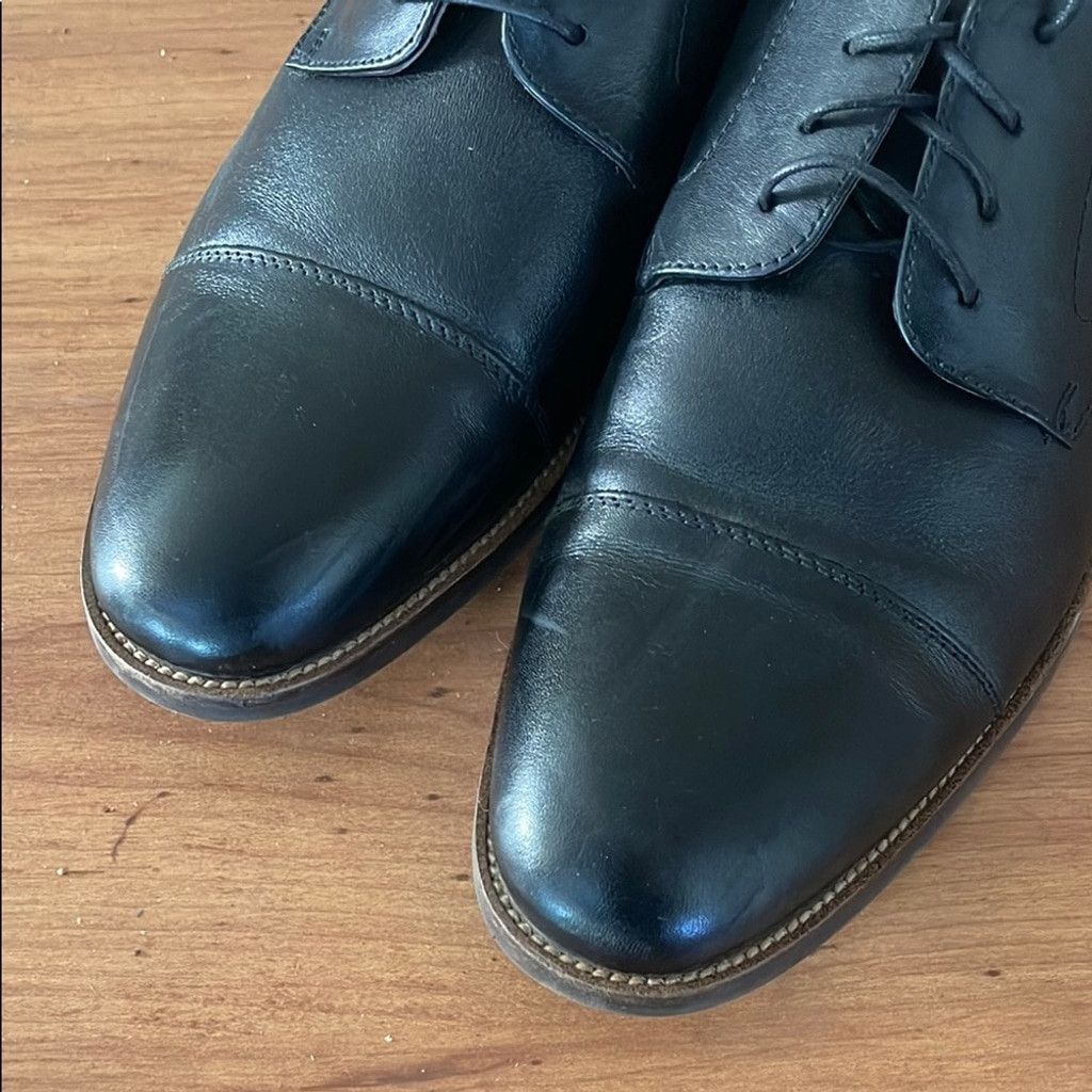 Florsheim Florsheim Men's Black Leather Cap Toe Dress Shoes size 10m Size US 10 / EU 43 - 7 Thumbnail