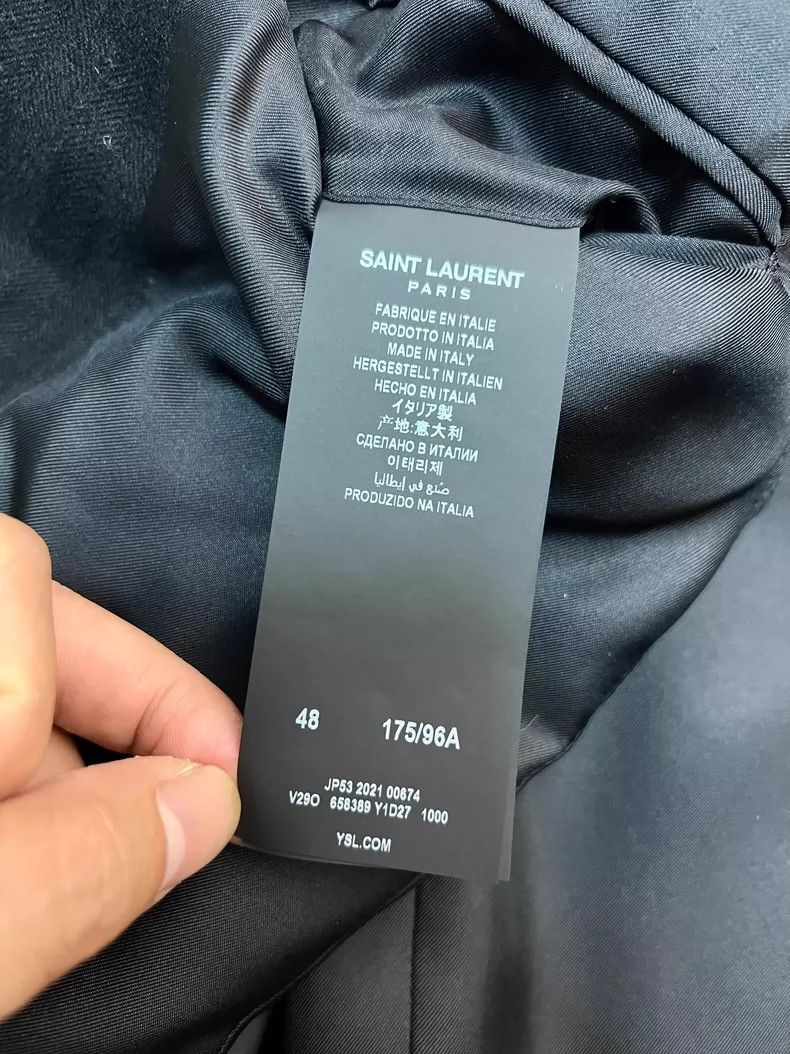 Saint Laurent Paris Saint Laurent Paris 21 Autumn and Winter Show Style Sheepsk Size 48R - 6 Thumbnail
