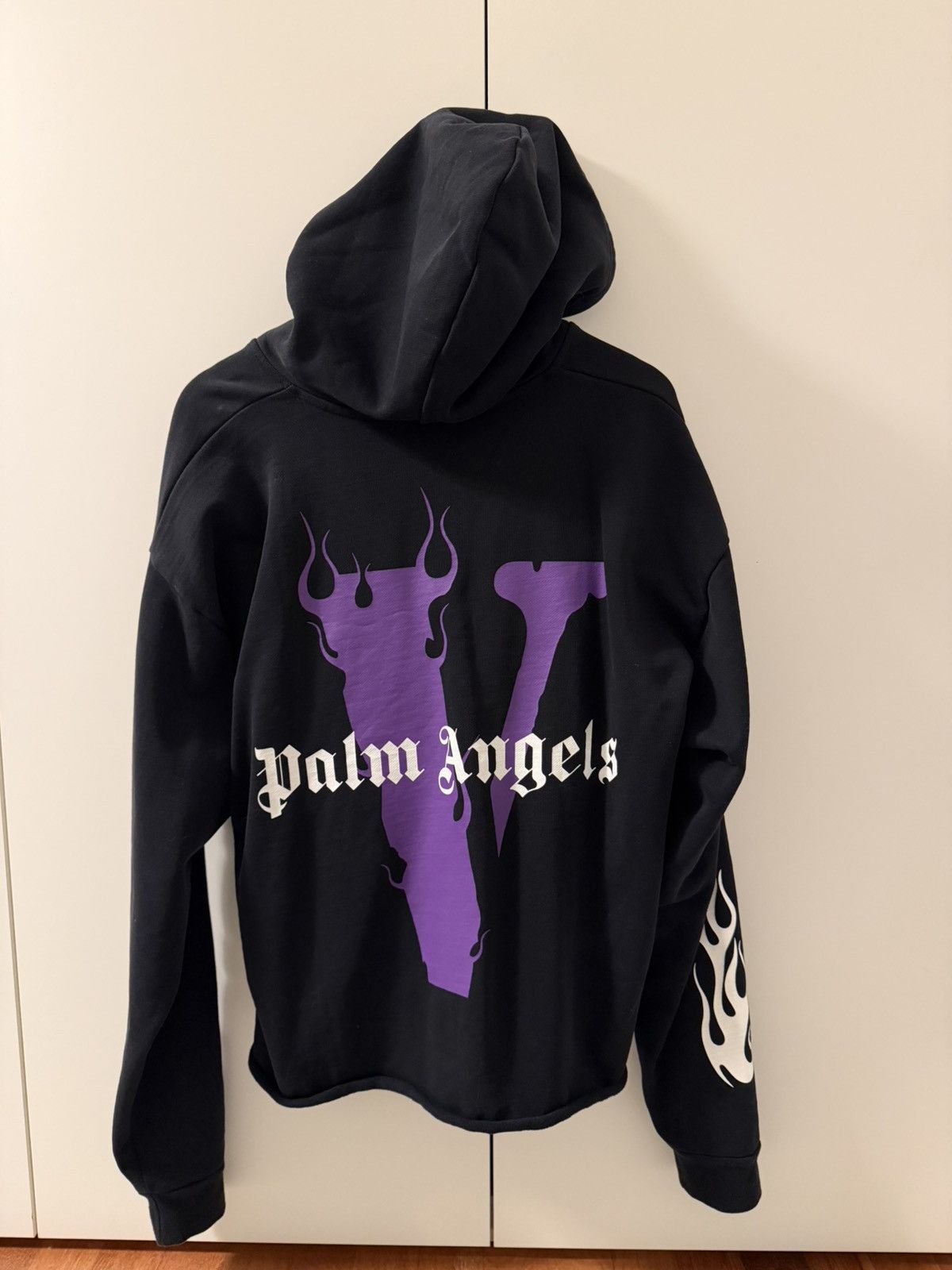 Palm Angels × Vlone Vlone x Palm Angels Hoodie Purple Size US S / EU 44-46 / 1 - 2 Thumbnail