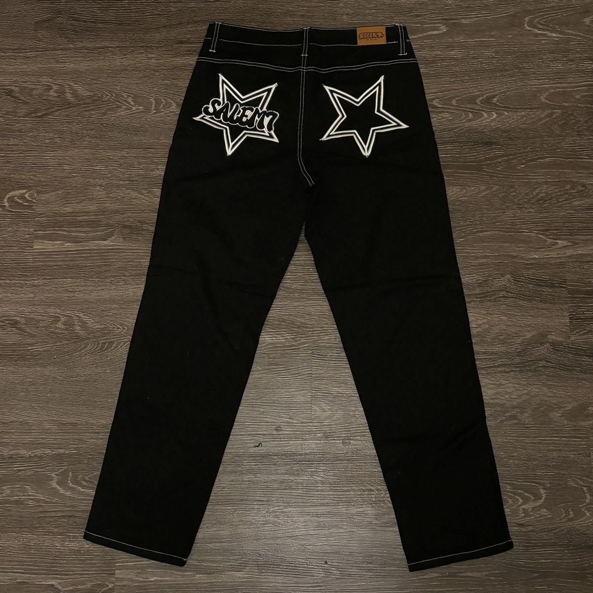 Other Salem7 Pentagram Black Denim Jeans Size US 30 / EU 46 - 8 Thumbnail