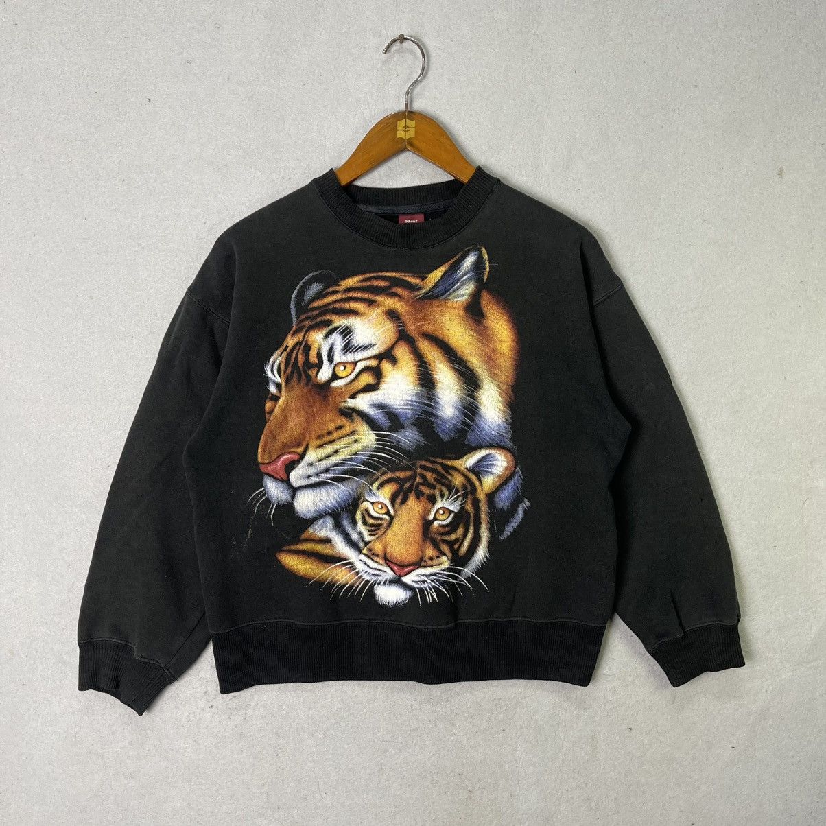 Vintage Vintage Tiger Graphic Crewneck Sweatshirt Double Sided Print Size US M / EU 48-50 / 2 - 1 Thumbnail