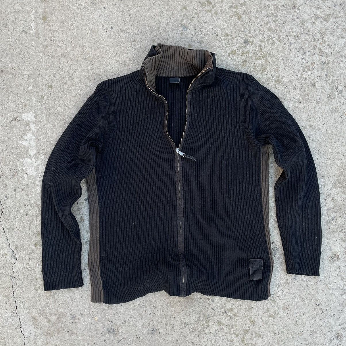 Japanese Brand × Vintage Vintage Knit Zip Sweater Y2K 90s USA Grunge Avantgarde Size US M / EU 48-50 / 2 - 1 Thumbnail