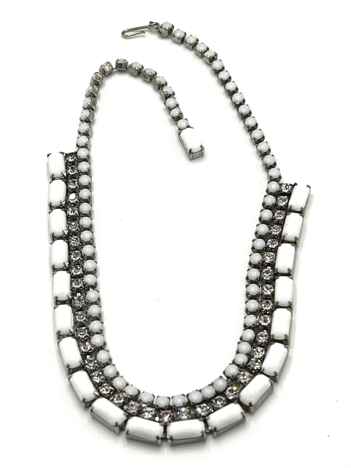 Other Silvertone Milk Glass Parure 4-pc Matched Jewelry Set Size ONE SIZE - 8 Thumbnail