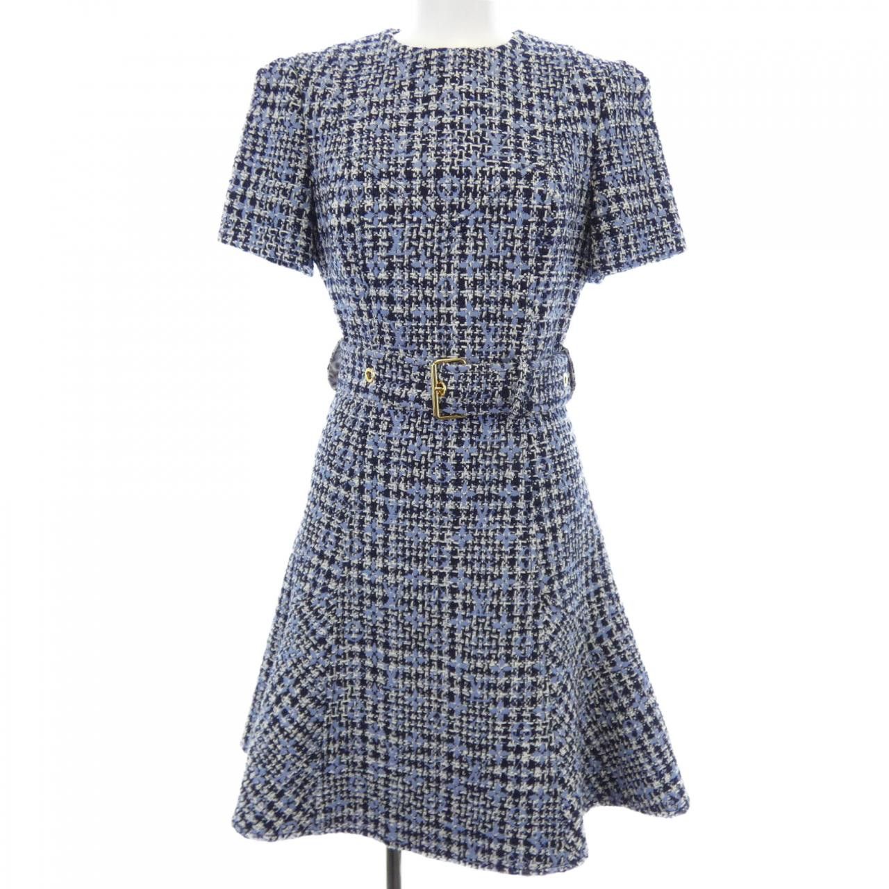 Louis Vuitton Louis Vuitton Louis Vuitton Monogram Tweed Dress Textile Dresses FMDR29JM8 DUTY FREE for USA Size ONE SIZE - 1 Thumbnail