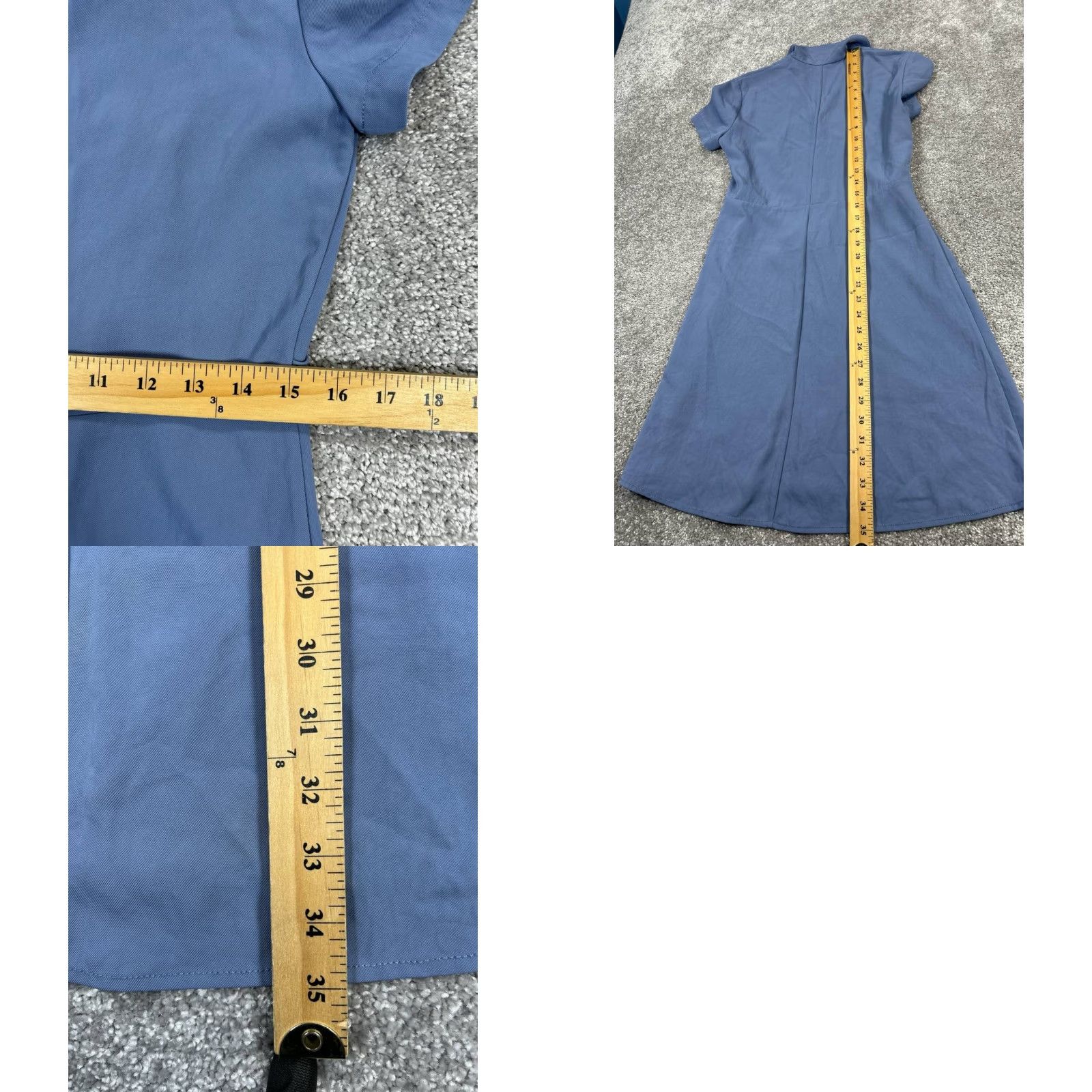 Everlane Everlane Dress Womens 0 Blue Wrap Blouson Size XS / US 0-2 / IT 36-38 - 8 Thumbnail