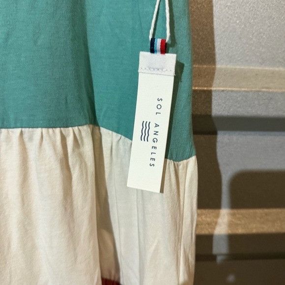 Sol Angeles NWT Sol Angeles Teal and Rust Tiered Mini Dress M Size M / US 6-8 / IT 42-44 - 7 Thumbnail