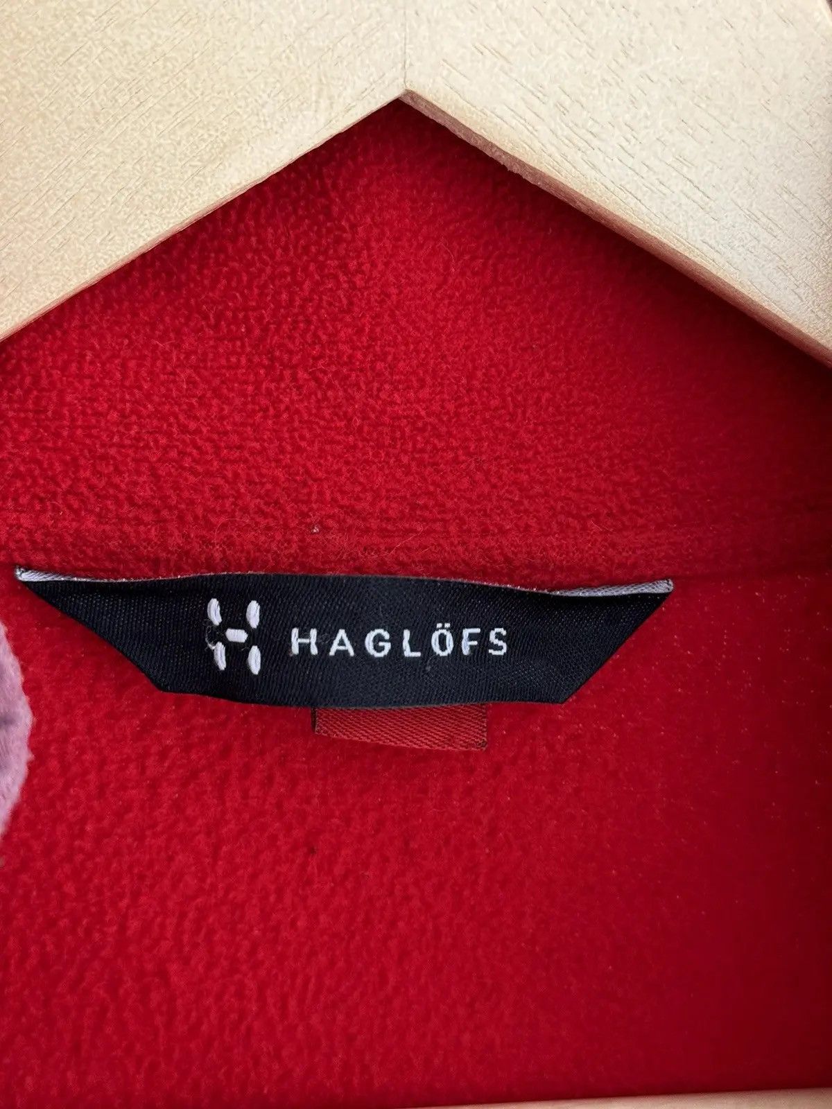 Haglofs × Vintage Vintage Haglofs Astro Scandinavian Red W’ Fleece Jacket Size L / US 10 / IT 46 - 10 Thumbnail