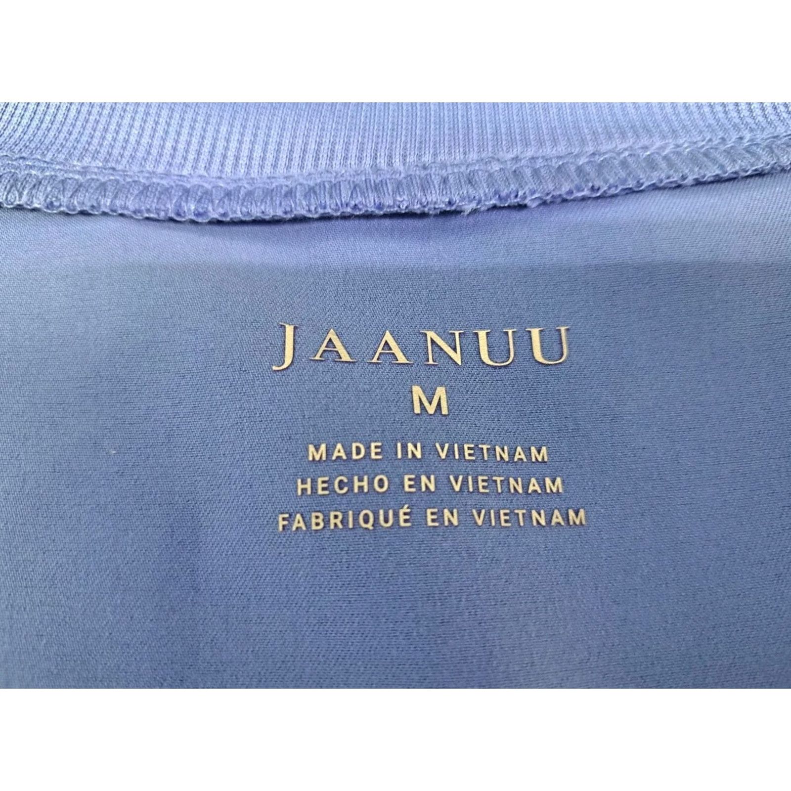 Vintage NWT Jaanuu Womens Medical Scrub Top Blue Size Medium P/R/SP J96241 #6611 Size M / US 6-8 / IT 42-44 - 2 Thumbnail