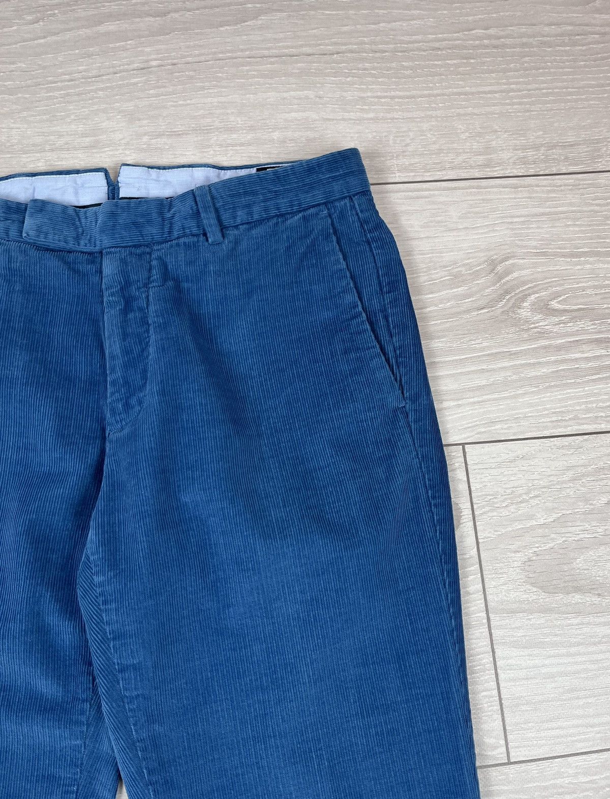 Polo Ralph Lauren Polo Ralph Lauren European Tailoring Blue Corduroy Pants Size US 31 - 6 Thumbnail