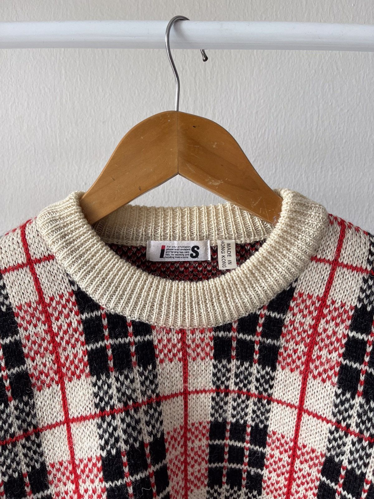 Issey Miyake 80s Issey Miyake Wool Plaid Knitwear A1 Size US S / EU 44-46 / 1 - 7 Thumbnail