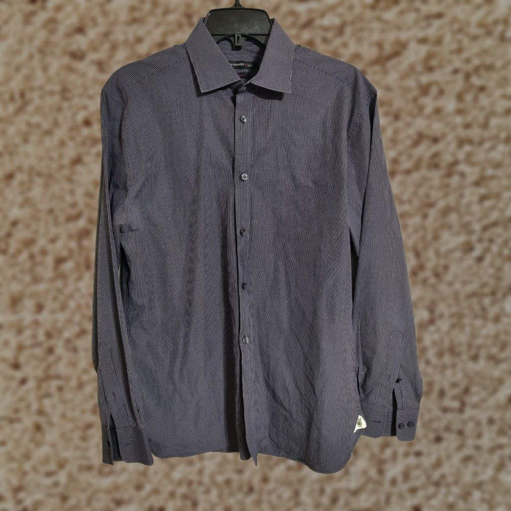 John Varvatos John Varvatos USA Slim Fit Button Down Casual Dress Shirt Men's 15.5 32/33 Size US M / EU 48-50 / 2 - 1 Thumbnail