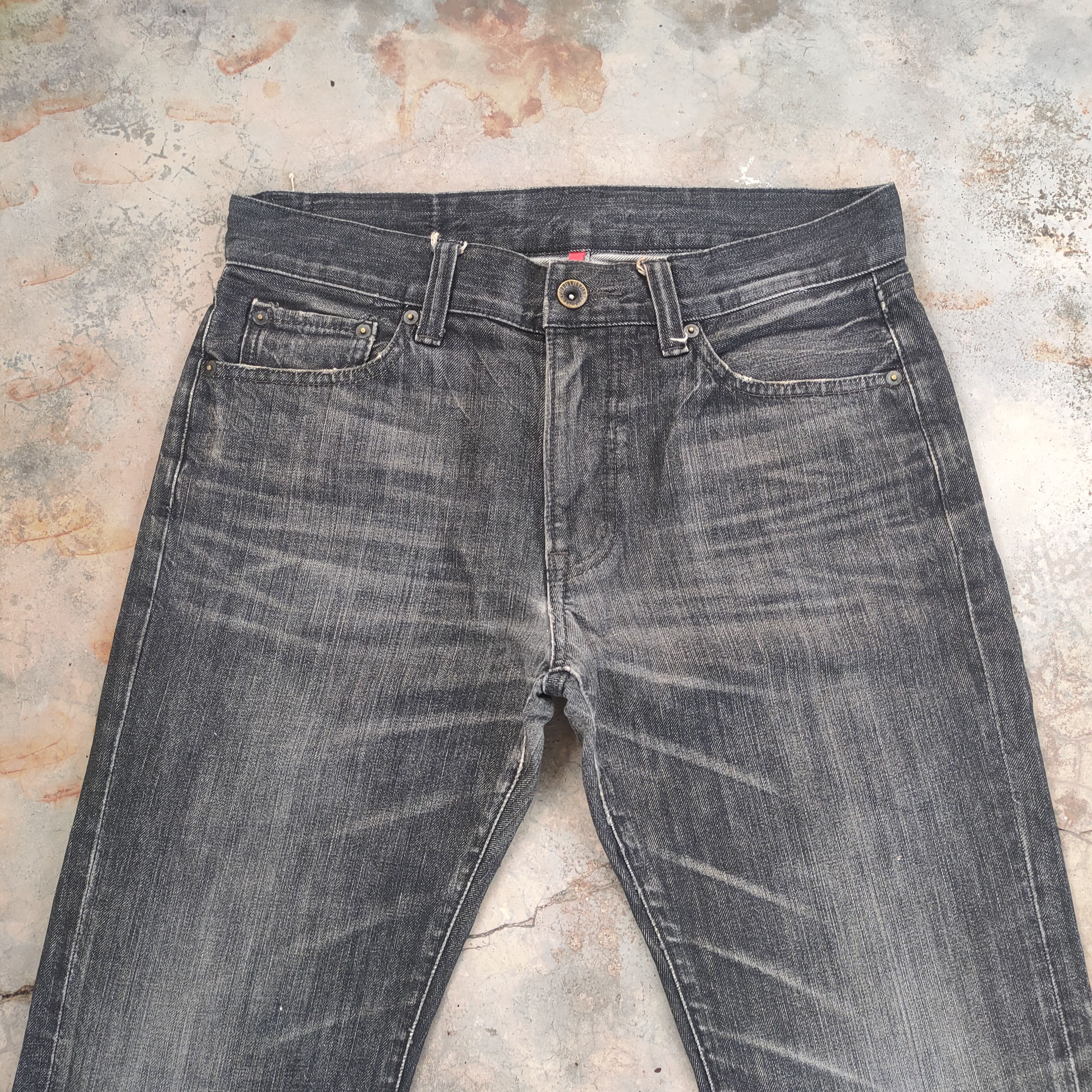 Japanese Brand W33 VINTAGE JAPANESE FADED BLACK JEANS DENIM PANTS Size US 33 - 3 Thumbnail