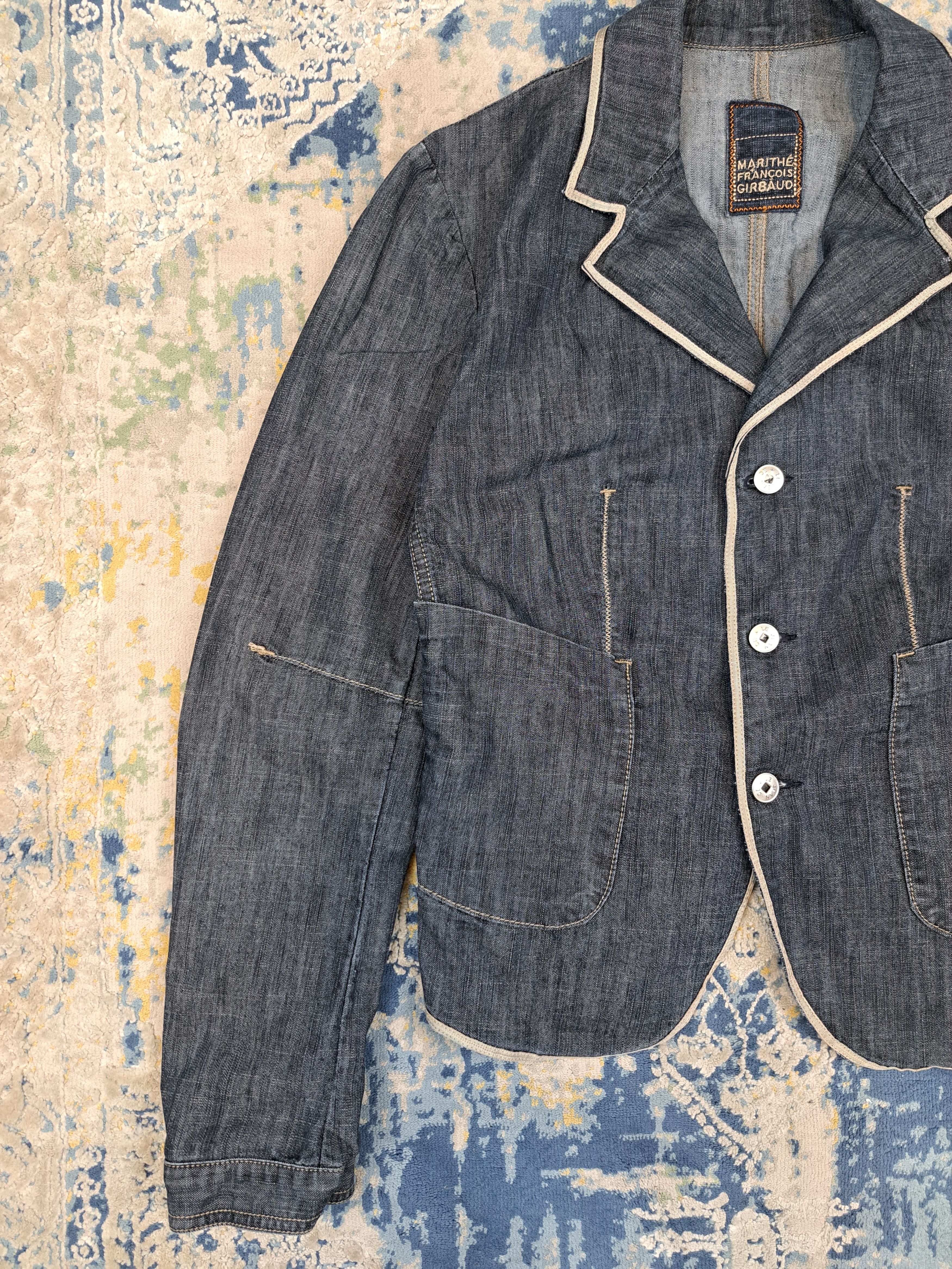 Marithe + Francois Girbaud Marithe Francois Girbaud Short Denim Blazer Jacket Archive Size M / US 6-8 / IT 42-44 - 3 Thumbnail