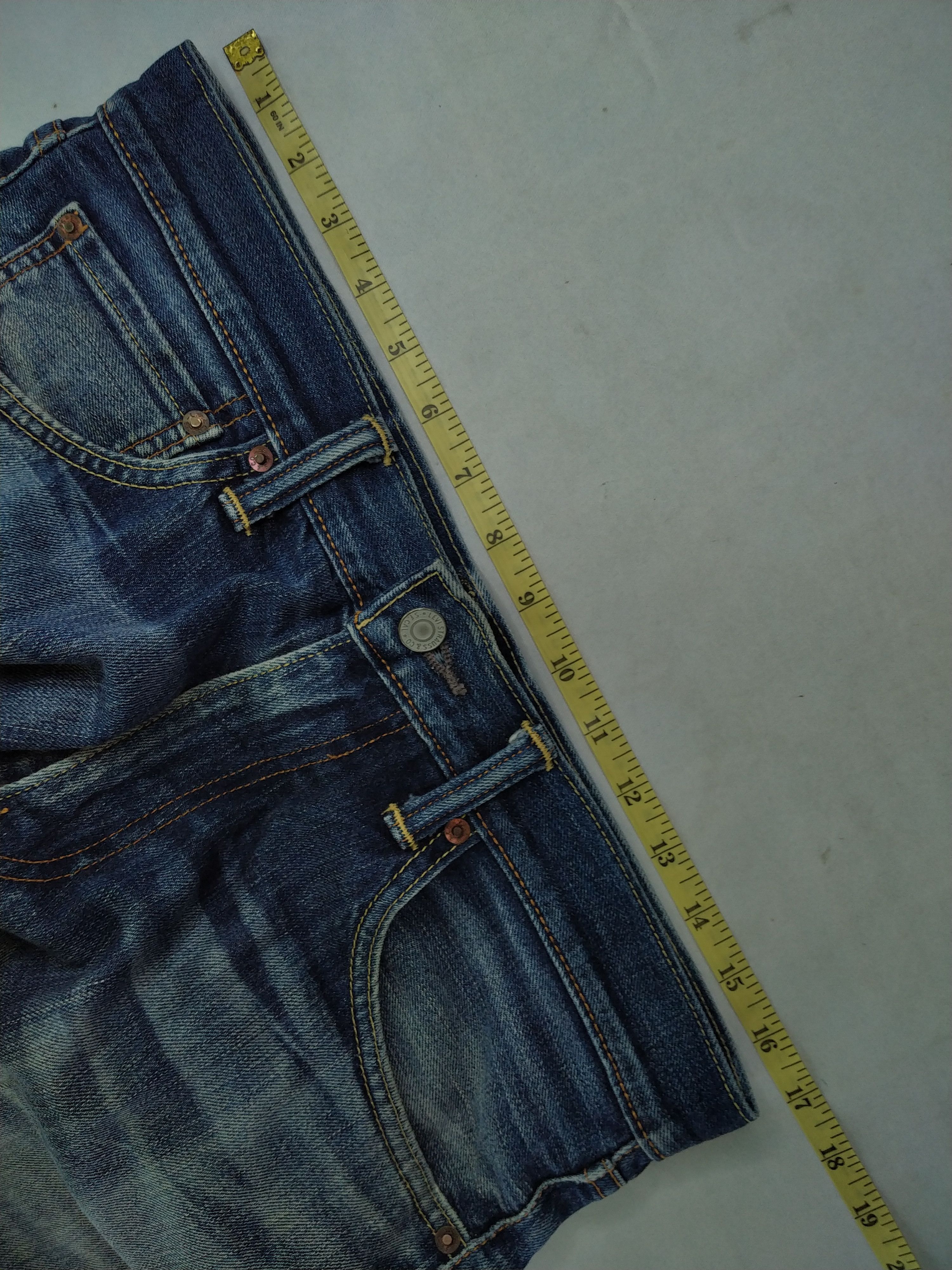 Levi's Dark Blue Levi's 503 Distressed Denim 33x30.5 -JN244 Size US 33 - 11 Thumbnail