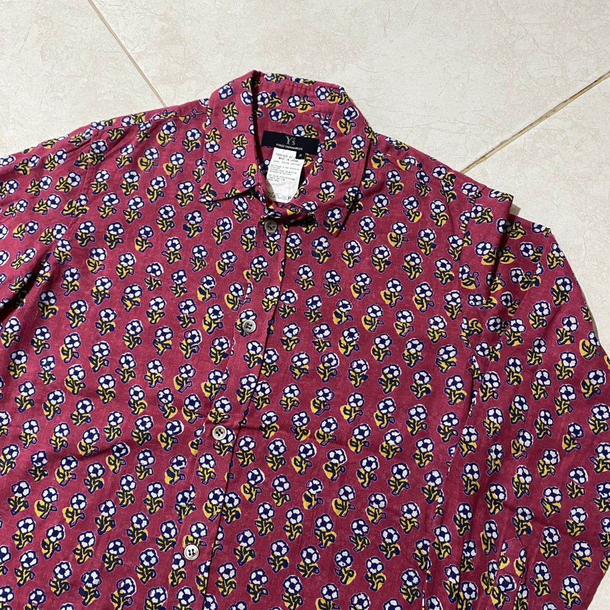 Yohji Yamamoto Yohji Yamamoto Ys Floral Shirt Size US M / EU 48-50 / 2 - 2 Thumbnail