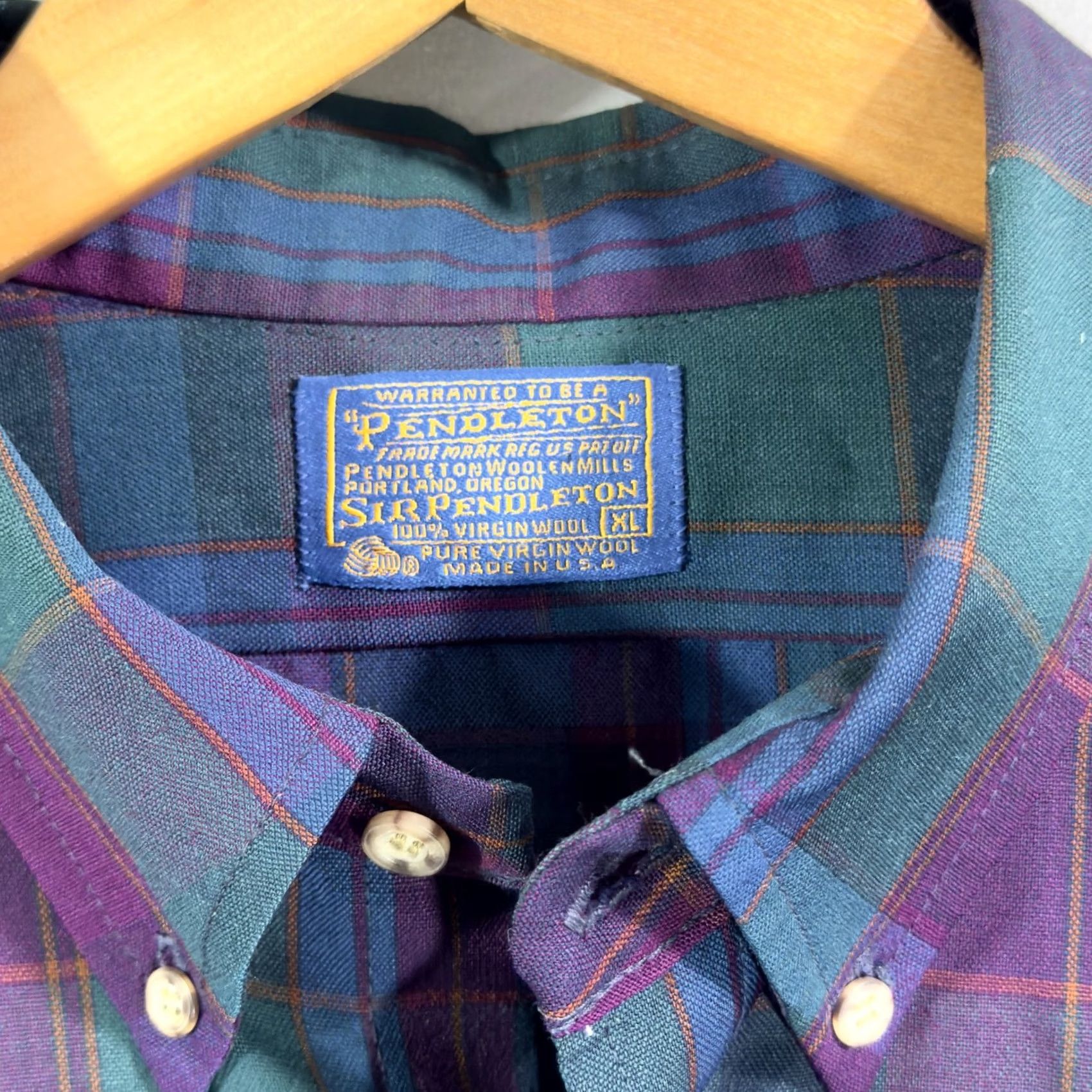 Pendleton VINTAGE Pendleton Shirt Mens XL Plaid Wool Button-Down Made USA 90s Size US XL / EU 56 / 4 - 4 Thumbnail